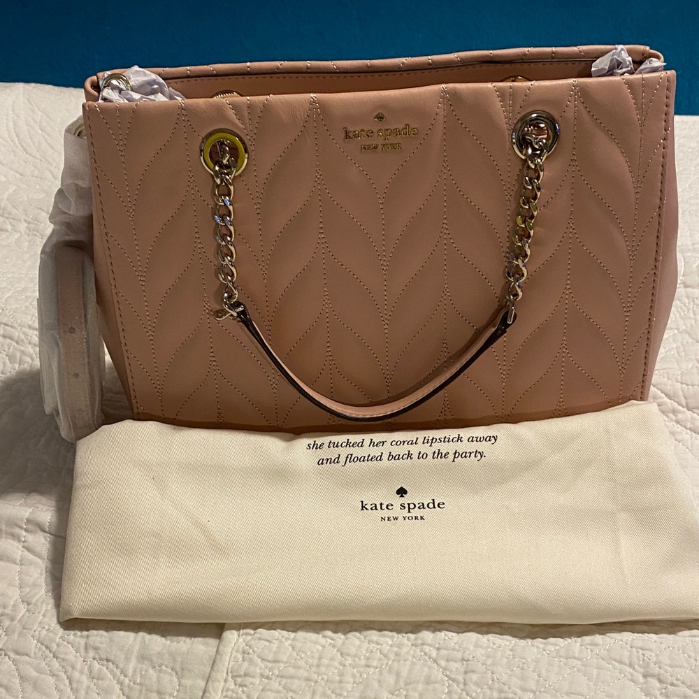 Kate Spade Blush Quilted Shoulder Bag